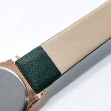HYF-A83 Reloj de cuarzo de lujo para mujer, correa de silicona a la moda, relojes con calendario para mujer, reloj de pulsera con esfera de diamantes de imitación para estudiantes, reloj para mujer - Morado - Ver 6