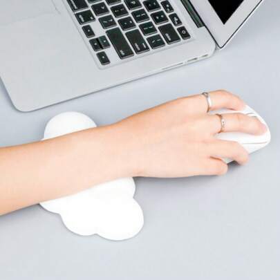 Tấm kê cổ tay hình đám mây cho chuột, hỗ trợ cổ tay khi gõ bàn phím văn phòng, kê lòng bàn tay, silicon chống trượt.