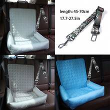 Bộ 2 món đệm ghế ô tô cho thú cưng mùa hè + dây an toàn, giường ngủ ngoài trời cho chó trên xe hơi, thảm làm mát cho thú cưng trên ghế hành khách. - Nhiều màu - Xem 1
