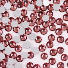 1440颗2-3毫米DIY钻石装饰品，酒红色圆形人造水晶，适用于DIY美甲、手工艺品、服装、包包、鞋子等。 - 酒紅色 - 查看 4