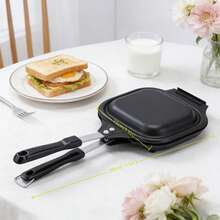 1 pieza Molde para hacer sándwiches minimalista, antiadherente de calentamiento doble para hornear pan, al por mayor para uso doméstico - Ver 3
