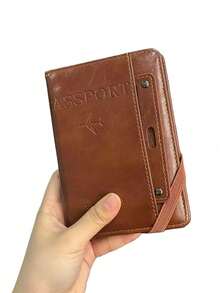 1pc Multifunctional Passport Holder & Card Case, PU Leather Passport Cover, Suitable For Travel, School, Vacation, Business Trip, Unisex, Multifunctional Passport Holder Card Case ID Card Boarding Pass Wallet, Storage Pouch - View 9