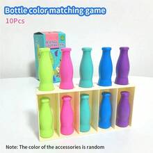 1 Set Juego de Emparejamiento de Color de Memoria ABS - Adecuado para Juego de Estrategia de Rompehielos en el Aula y Entretenimiento al Aire Libre, Puede Mejorar la Capacidad Cognitiva. Juego de Fiesta en Grupo Divertido, También un Regalo de Navidad Único. - Multicolor - Ver 7