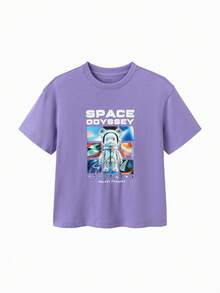 Balabala Camiseta deportiva de secado rápido, transpirable y ligera para niños, ideal para verano y actividades al aire libre 2026 - violeta - Ver 1