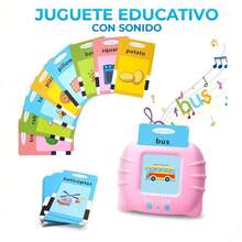 ELE-GATE Juguetes Educativos De Tarjetas En Inglés Con 112 Palabras - Rosa - Ver 2