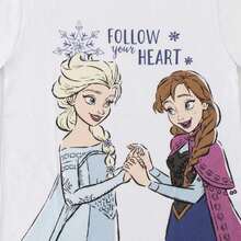 Cerdá Disney 冰雪奇緣男女通用短袖T卹 – 冰雪奇緣男女通用短袖T卹，適合日常穿著、上學和旅行，尺寸3歲 - 白色 - 查看 3