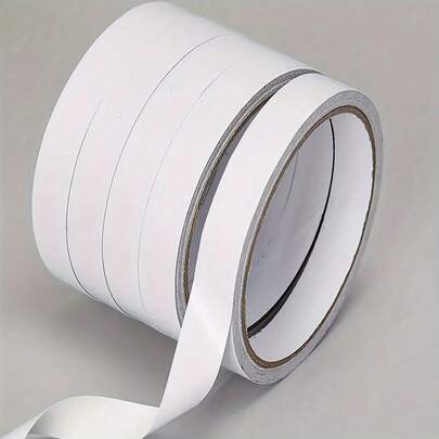1 cuộn băng dính hai mặt, keo dính chắc chắn và bền, thích hợp cho văn phòng, trường học, đồ thủ công DIY, sổ lưu niệm, nghệ thuật, đồ handmade, thiệp, gói quà và tất cả các dự án sáng tạo của bạn, cuộn dài 8m.