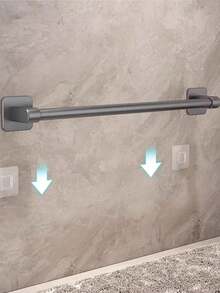 1 pieza/2 Tamaños Estante para Pantuflas de Baño, Estante Colgante con Drenaje, Estante para Zapatos Autoadhesivo Montado en la Pared, Estante de Almacenamiento para Baño, Estante Colgante para Toallas - Multicolor - Ver 5