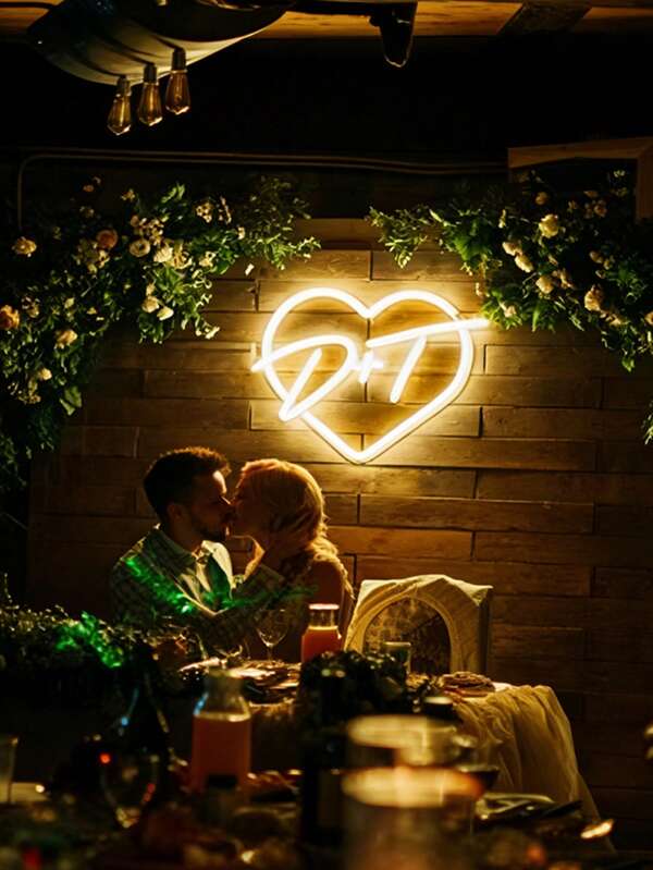 Đèn neon LED tùy chỉnh, trang trí tường và phòng ngủ theo yêu cầu, biển hiệu neon hình trái tim nhiều màu sắc | Sử dụng nguồn USB, lý tưởng cho đám cưới, tiệc tùng, ngày Valentine, sinh nhật, quán bar, quán cà phê và trang trí nhà cửa.