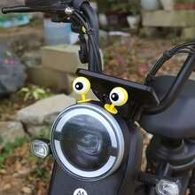 Conjunto de 2 peças [Inclui dois pontos de cola grandes] Decorações para olhos de bicicleta elétrica, acessórios divertidos para olhos de capacete, acessórios fofos para modificação de bicicletas e motocicletas, enfeites exclusivos para luzes de skate - A - Ver 13