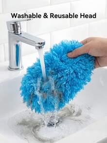 Chổi quét quạt trần có thể kéo dài, điều chỉnh từ 13-31,5 inch, dụng cụ vệ sinh đa năng bằng sợi microfiber dùng để làm sạch nhà cửa: trần nhà, nhà bếp, phòng ngủ, phòng tắm, đồ nội thất và ô tô, chổi quét cánh quạt có thể tái sử dụng, chổi vệ sinh có thể giặt, phù hợp cho gia đình và văn phòng, dụng cụ vệ sinh gia đình thiết yếu. - Nhiều màu - Xem 8