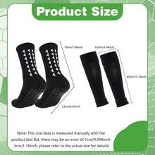 1 Set Sports Equipment Set (Adhesive Soccer Leg Warmers + Sock Covers), High-Quality Knit, Effectively Wraps The Legs - Multicolor - View 10