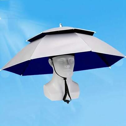 Sombrero de sol ajustable a prueba de viento para exteriores - Sombrero de ala ancha para protección contra la lluvia y el sol, adecuado para pesca, caza, recolección de té - No lavable con correa fija - Ideal para camping, jardinería, fotografía - Unisex