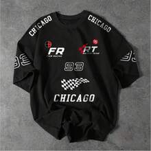 Streetwar Chicago 93 Racing T-Shirt - Premium Material - Reinforced Stitching - Black - View 1