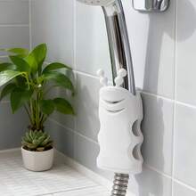 硅胶淋浴喷头支架 - 安装简便，无需钻孔，可拆卸吸盘式壁挂支架 - 不規則 - 查看 3