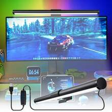 1pc LED Display Light Strip, Screen Hanging Light, Adjustable Brightness, Reading Light, USB Power Supply, Computer Office Eye-Protecting Light, For Gaming And Home Office Settings, Tabletop Light - USB Style - View 1