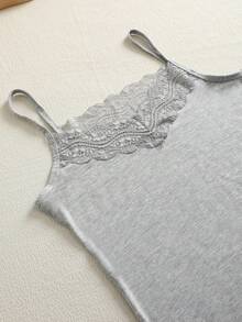 3pcs/Set Women Lace Floral Camisole Undershirt, Versatile Basic Casual Comfortable Summer Tops - Multicolor - View 6