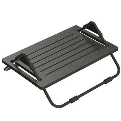 Apoio Suporte Ergonômico para os Pés com Regulagem de Inclinação MDF até 15kg Nr17 Multivisão Preto