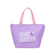 Miniso 史努比便携式铝箔保温午餐包，大容量易清洁内衬，防水外层，适合露营和野餐，便携式保温午餐盒包 - 紫色 - 查看 12