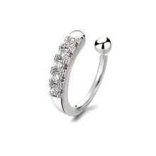 1件装鼻环鼻钉耳夹镶钻耳环，波西米亚风独特鼻夹，女士假鼻环，无需穿孔，时尚个性化礼物 - 假鼻環款式 - 查看 2