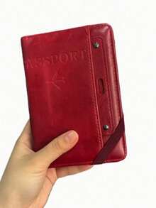 1pc Multifunctional Passport Holder & Card Case, PU Leather Passport Cover, Suitable For Travel, School, Vacation, Business Trip, Unisex, Multifunctional Passport Holder Card Case ID Card Boarding Pass Wallet, Storage Pouch - View 14