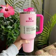 Sản phẩm có sẵn: Cốc giữ nhiệt bằng thép không gỉ S-TANLEY 40oz có ống hút, dung tích lớn, kiểu dáng thời trang, thích hợp cho ô tô. - Nhiều màu, 40oz - Xem 4