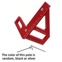 Thước đo góc 3D, thước đo góc bằng hợp kim nhôm, dụng cụ đánh dấu góc 45/90 độ dùng trong chế biến gỗ, có chốt định vị và thang đo hệ mét, dụng cụ bố trí độ chính xác cao dành cho kỹ sư và thợ mộc. - 1 cái - Xem 14