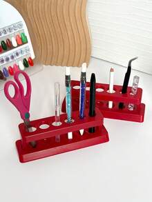 Giá đựng cọ vẽ móng bằng nhựa nhẹ, dụng cụ sắp xếp đồ dùng cho tiệm nail và studio. - Nhiều màu - Xem 5