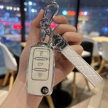 Bao đựng chìa khóa xe hơi kèm móc khóa PU cổ điển, bảo vệ chìa khóa xe, Lavida, chìa khóa điều khiển từ xa thông minh cho xe Golf. - A - Xem 12