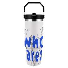 30oz  Who Cares? Stanley Style Tumbler Wrapped Graffiti SGRHO Mug - trắng - Xem 6