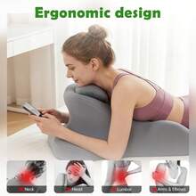 Rgonomic Memory Foam Wedge Pillow, 27° Angled Support For Neck, Back, Waist  Leg Pain Relief, Multi-Position Prone Pillow With Removable Cover - Green - View 7