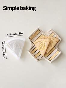 1 pieza Molde de cortar galletas con forma de oso de peluche de dibujos animados. Cortador de galletas con diseño de flor de primavera. Herramienta de estampado para arcilla suave y azúcar. Herramienta creativa de cocina para manualidades padres-hijos. - Ver 5