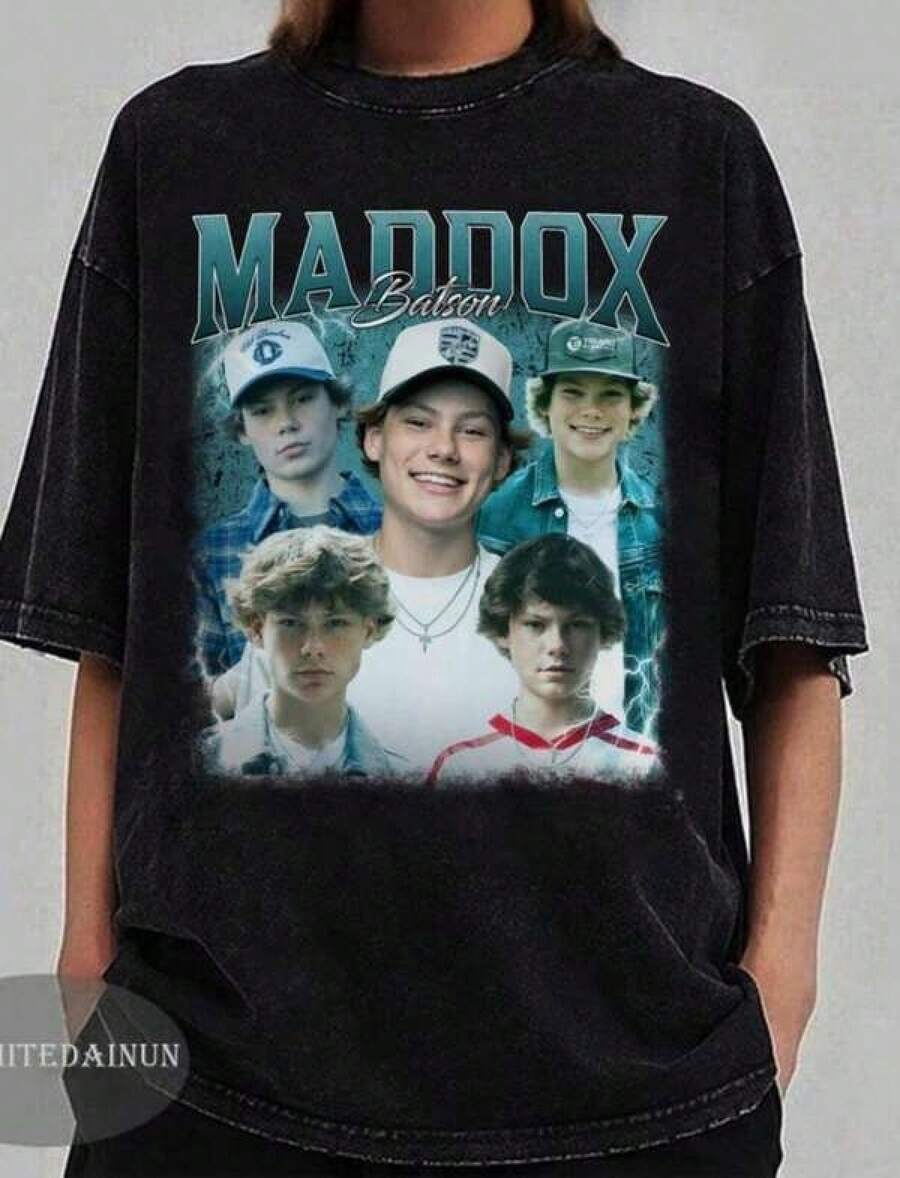 Herrkläder Maddox Batson Retro Collage Crewneck T-shirts Vardagskläder Y2k Kortärmad1 Larry Bird Retro 90-tals Svart T-shirt Herrskjortor Vintagekläder för män - Svart - Visa 1