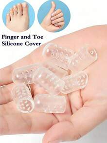 Bộ 5/20/30/50 chiếc bao ngón chân silicon, bảo vệ ngón chân chống ma sát, bộ 2/5/10/20/30 chiếc, bao ngón chân út thoáng khí, dùng được cho cả nam và nữ, thích hợp cho móng chân mọc ngược, chai chân, vết chai sần. - Nhiều màu - Xem 3