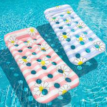 1 pezzo Piccolo galleggiante a forma di margherita forata, realizzato in materiale PVC rinforzato, sedia galleggiante per piscina, adatto per vacanze in spiaggia, feste in piscina, elementi essenziali da spiaggia, galleggiante per piscina - Multicolore - Visualizzare 2