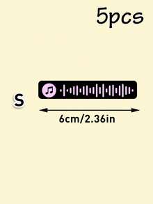 个性化音乐符号贴纸，定制声波贴纸套装，彩色声波贴纸，音符乙烯基贴纸，父亲节和音乐爱好者的理想之选，送给家人和朋友的贴心礼物，笔记本、笔记本电脑和水瓶的独特装饰，值得纪念的定制音频纪念品 - 風格A - 查看 11