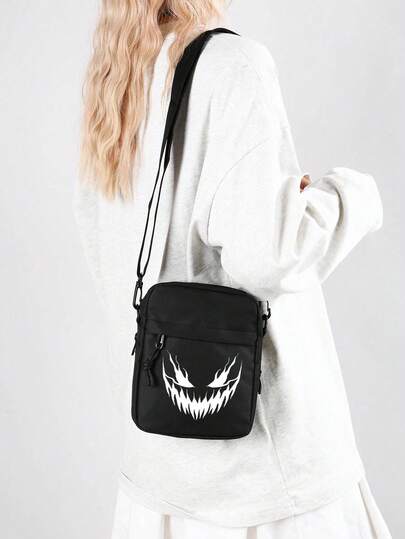 1 Solid Color Oxford Cloth Shoulder Bag, Mini Small Hanging Bag, Casual And Simple Crossbody Bag, Suitable For Everyday Use.