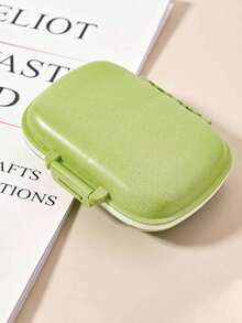 1个便携式旅行药盒 - 8格药盒，药盒收纳盒，周用药盒，药品分装器，适用于维生素和胶囊，旅行、露营、徒步、钓鱼、户外活动用药收纳盒，紧凑密封药盒，迷你便携药盒，旅行必备，返校用品，急救药品收纳，旅行药盒 - 彩色 - 查看 12