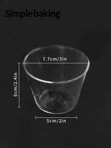 1 chiếc cốc tráng miệng bằng thủy tinh chịu nhiệt cao dùng trong lò nướng, cốc đựng bánh pudding thành dày, khuôn làm bánh mousse đa năng và hộp đựng sữa chua, bát hấp trứng tái sử dụng được trong lò vi sóng, cốc đựng bánh pudding, kem chịu nhiệt, hộp đựng bánh pudding ăn sáng và ăn trưa, phụ kiện nhà bếp làm bánh. - Xem 4