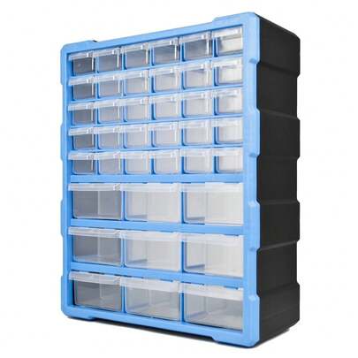 39 Drawer DIY Storage Organiser Unit Workshop Garage Shed Tools Screws Tool Box