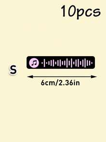 个性化音乐符号贴纸，定制声波贴纸套装，彩色声波贴纸，音符乙烯基贴纸，父亲节和音乐爱好者的理想之选，送给家人和朋友的贴心礼物，笔记本、笔记本电脑和水瓶的独特装饰，值得纪念的定制音频纪念品 - 風格A - 查看 13