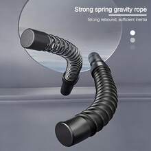 1 Pair Adjustable Stainless Steel Battle Ropes, For Strength Training, Short Yet Flexible And Durable Fitness Ropes For Abdominal Exercises, Suitable For Home Gym, Unisex - Multicolor - View 7