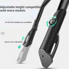 6MSKS 適用於 20"、24"、26"、29" 自行車與電動自行車的可調節側腳架停車架 - 黑色 - 查看 4