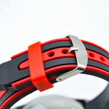 Reloj Pulsera de Hombre Deportivo Elegante y Moderno Diseño Casual y Formal para Oficina Cronómetro Digital Multifunción Fecha, Alarma y Luz LED Resistente al Agua Ideal para Trabajo y Uso Diario - Blanco - Ver 6