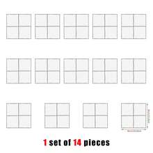 Azulejos adhesivos de pared cuadrados autoadhesivos de gel 3D, resistentes al calor y al agua, para cocina y baño - A - Ver 20