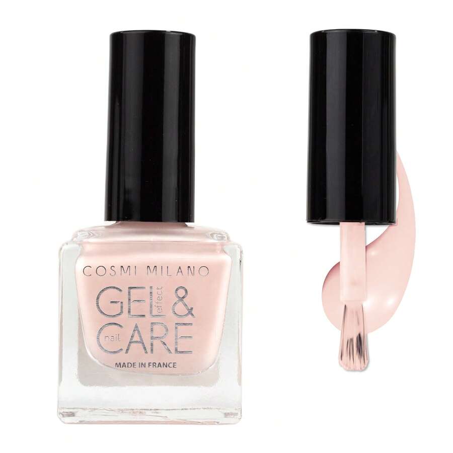 COSMI MILANO Made In Uk 8ml Gel Effect Nail Polish With Moisturizing And Nourishing Treatment For Nails, Professional Salon Glossy Finish, Harmless Formula, Long-Lasting And Quick-Drying Natural Transparent Gel The Colors Of Intense Summer And Travel Holidays. - ROSA PASTELLO 268 - 查看 1