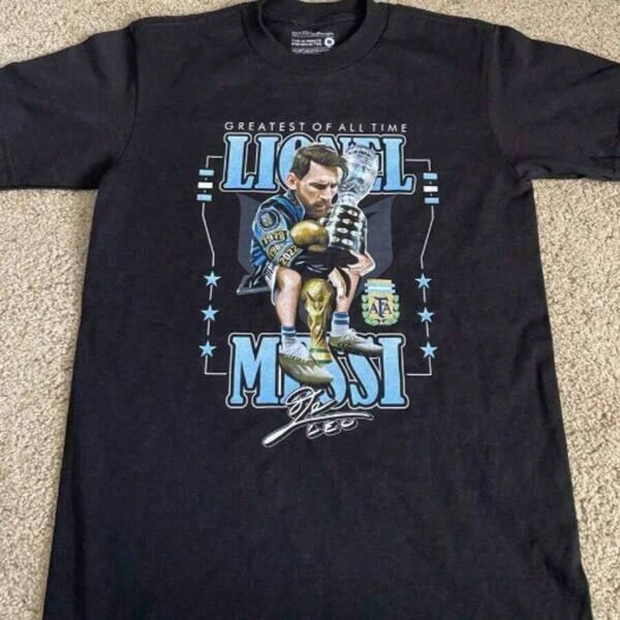 2026 World Cup Graphic Tees, Men's & Women's Argentina FootballJersey Number 10 - Retro Soccer Shirt WithArgentina Flag Design, Soccer Jersey, Teen Summer Clothes, Shirts For Adults & Kids, Family Matching Outfit, Comfort Fit CrewNeck T-Shirt For Training, Fan Apparel & Casual Wear (Machine Washable) - UnisexFor All-Season Use, Adult And Children's Sizes - Đen 4 - Xem 1
