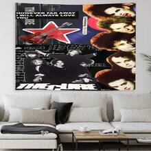 1 Printed Tapestry – Decorative Gift For Band Enthusiasts – Ideal For Holiday Gifts, Home Decor, And Party Backdrops; Suitable For Various Settings. Easy To Install. - 1PC - View 3