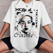 Cocona XG Kpop Graphics T-Shirt, XG The Core World Tour Shirt, XG The Core Shirt, Xg Hypnotize Shirt - White - View 1