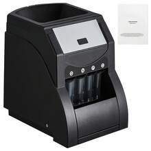 USD Coin Sorter, Coin Sorter Machine For USD Coin 1￠ 5￠ 10￠ 25￠, Sorts Up To 230 Coins/Min, Coin Sorter And Wrapper Machine Holds 200 Coins Included 4 Coin Tubes, Black - Sorting Only - View 8